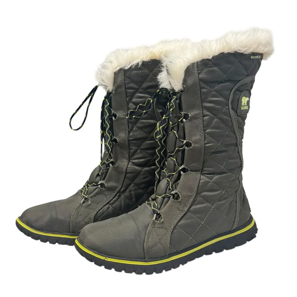 Sorel‎ Cozy Cate Winter Snow Boots in Peat Moss  Sz 7